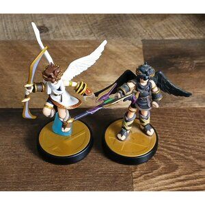 Nintendo Amiibo Kid Icarus Figures - Pit & Dark Pit - Super Smash Bros